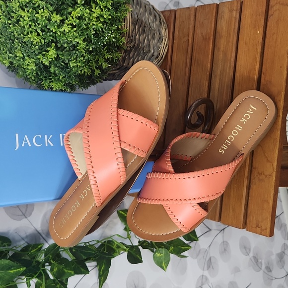 NIB Jack Rogers Sloane X Band Sandals – Coral - Picture 2 of 9